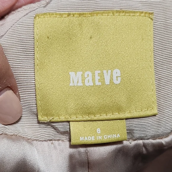 Maeve Orange and Cream Pencil Skirt - Picture 10 of 12